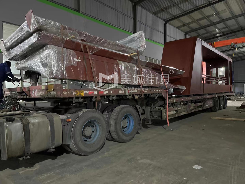 2022.10.6美城街具供應忻州第二車、第三車候車亭發(fā)貨記錄